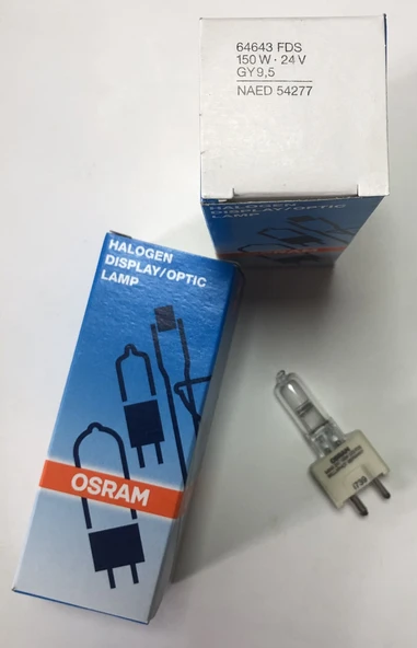OSRAM HALOGEN DISPLAY/OPTIK 64643 FDS 150W-24V GY9,5 ürün görseli 1
