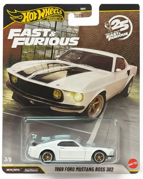Hot Wheels Premium Fast and Furious 1969 Ford Mustang Boss 302 JHW72LA10 ürün görseli 1
