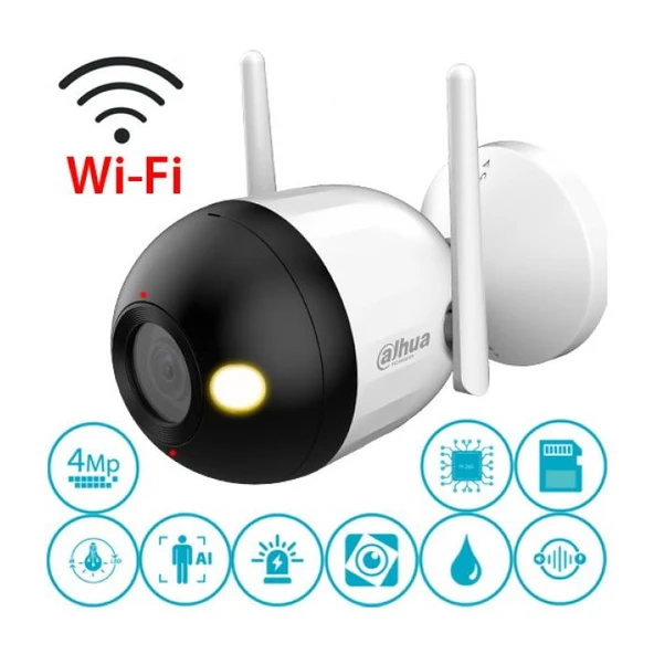 Dahua F4C-Pv 4Mp Wi-Fi Bullet Kamera ürün görseli 1
