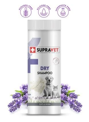 Supravet Dry Shampoo Lavanta Özlü Kedi Köpek Toz Şampuan 150 Ml ürün görseli 1