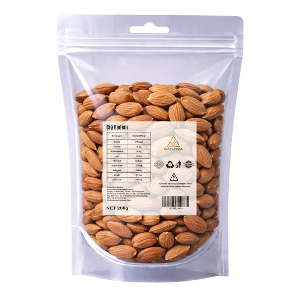 Natutea Çiğ Badem 200 g - Resim 2