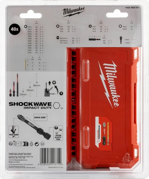 Milwaukee ShockWave Bits Uç Seti 40 Parça -  4932492004 - Resim 2