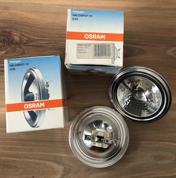 OSRAM HALOGEN HALOSPOT 111 G53 75W 12V 41840 WFL ürün görseli 1