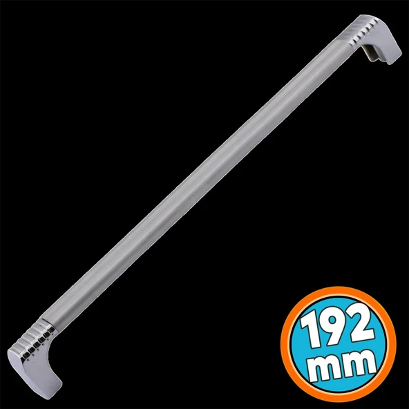 Çekmece Dolap Kulpu Metal Kulp Mobilya Dolabı Kulpları Mutfak Kulbu Krom Renk 192 mm ürün görseli 1