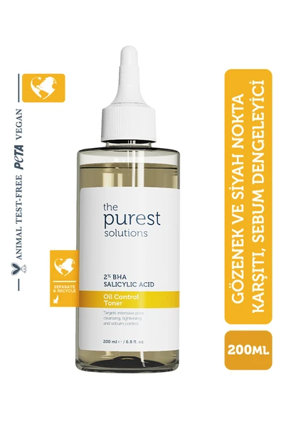 The Purest Solutions Yağlı Ve Karma Ciltler için Salisilik Asit Tonik 200 Ml ürün görseli 1