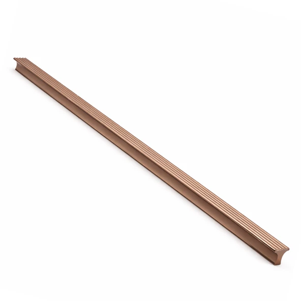 Foça Çizgili Bronz 800 mm 80 cm Çekmece Kulp Modern Metal Dolap Kulbu Mutfak Banyo Gardırop ürün görseli 1