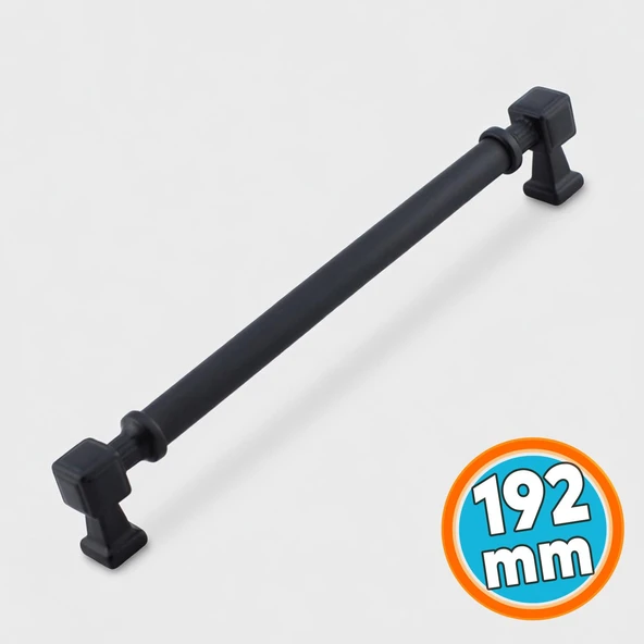 Mobilya Çekmece Mutfak Dolabı Dolap Kulpları Kulb 19.2 cm SİYAH Metal Kulp 192 mm ürün görseli 1