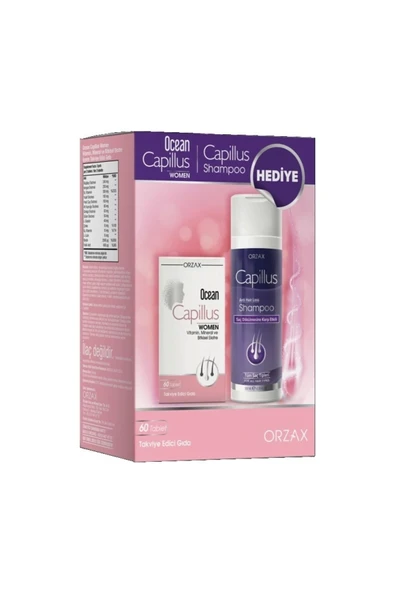 Ocean Capillus Women 60 Tablet Şampuan Hediyeli ürün görseli 1