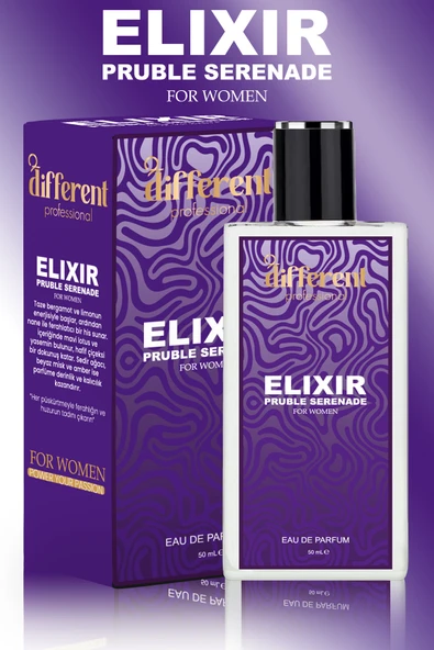 DİFFERENT PROFESİONAL Different Elixir Premium Kadın Parfüm(AFRODİZYAK ETKİLİ) 50 ml ürün görseli 1