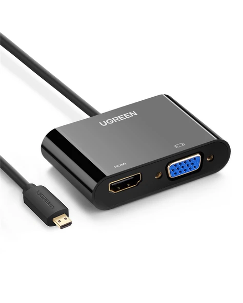 UGREEN HDMI to VGA Dişi Çevirici Adaptör Siyah, 40253 ürün görseli 1