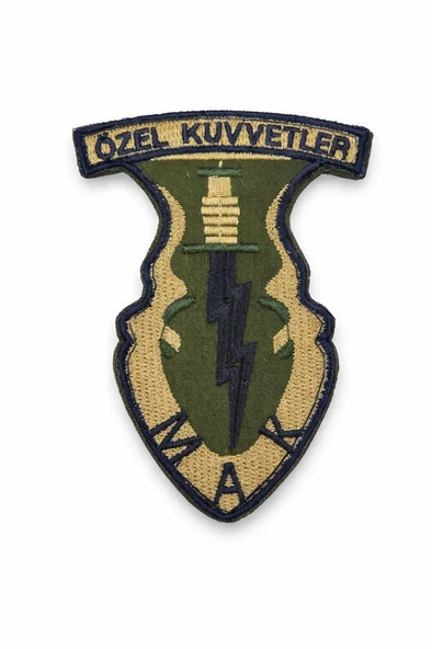 Single Sword MAK Nakış Patch Özel Kuvvetler Askeri Arma Cırtlı Tactical Patch - Resim 2