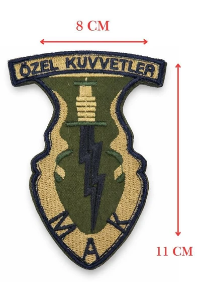 Single Sword MAK Nakış Patch Özel Kuvvetler Askeri Arma Cırtlı Tactical Patch ürün görseli 1
