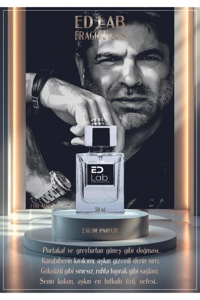 EDLAB Fragrances EDL/M050 Erkek Parfüm ( Etkili) 50 ml ürün görseli 1