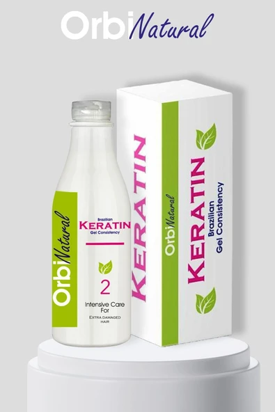 ORBIFRESH Orbi Fresh Natural Brezilya Fönü Keratin Jel Kokusuz Dumansız 6 Ay Kalıcı Düzleştirici Etki ürün görseli 1