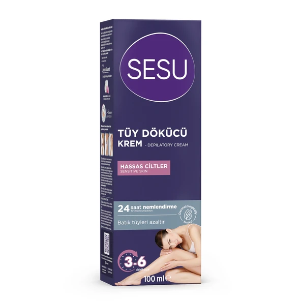 Sesu Tüy Dökücü Krem Hassas Ciltler 100 ml ürün görseli 1