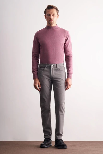 Yeşil 5 Cep Casual Slim Fit Pamuklu 5 Cep Pantolon 1003255318 ürün görseli 1