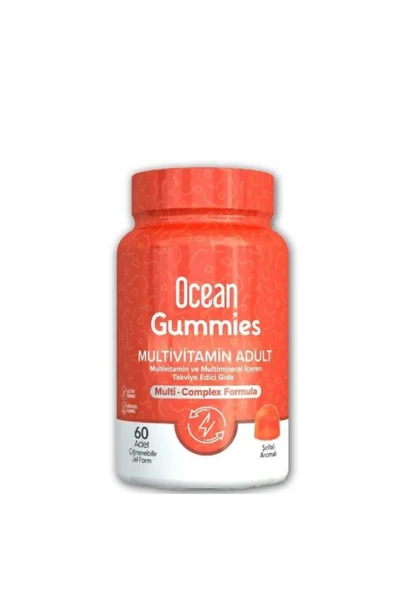 Ocean Gummies Multivitamin Adult 60 Çiğnenebilir Jel Form ürün görseli 1