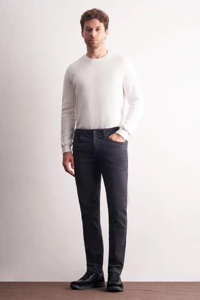 Füme 5 Cep Casual Slim Fit Pamuklu 5 Cep Pantolon 1003255318 ürün görseli 1