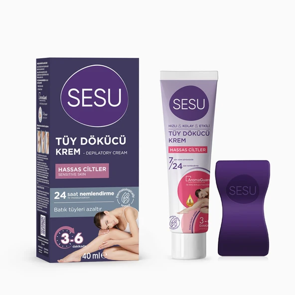Sesu Hassas Ciltler için Tüy Dökücü Krem 40 ml ürün görseli 1