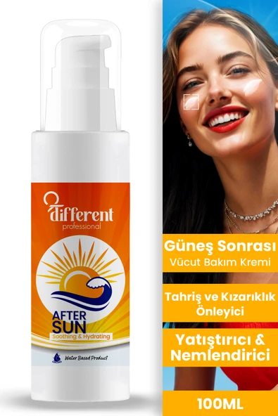 DİFFERENT PROFESİONAL Tahriş Azaltıcı Leke Önleyici Güneş Sonrası Bakım Kremi 100ML ürün görseli 1