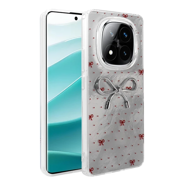 Redmi Note 14 Pro 5G Kılıf Kamera Çıkıntılı Parlak Figürlü Shiny Happy Silikon Kapak ürün görseli 1