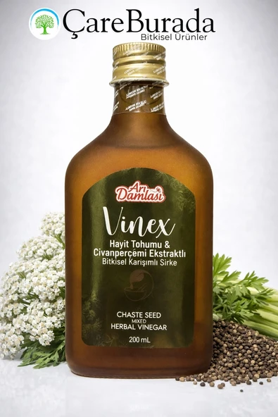 ÇareBurada Hayıt Tohumu ve Civanperçemi Ekstraktlı Sirke 200 ml ürün görseli 1