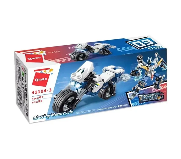 83 Parça Blurring Motorcycle Lego 3291 - Resim 2