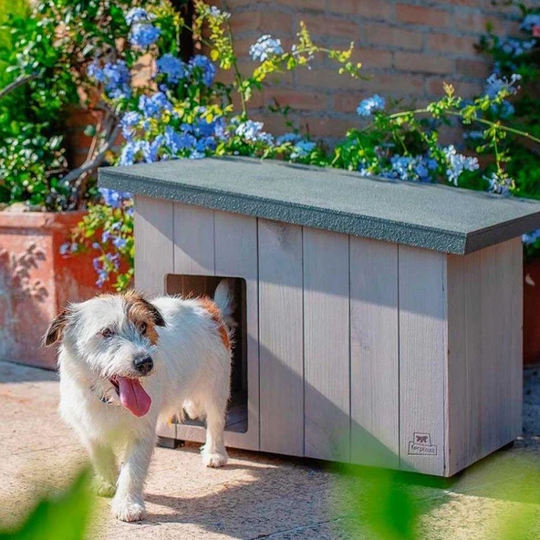 Ferplast Argo 60 Ahşap Köpek Kulübesi - Resim 3