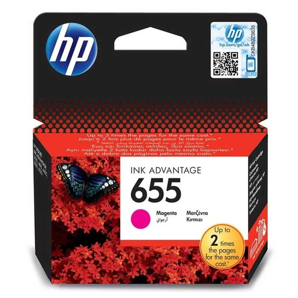 HP 655 CZ111AE Kırmızı Kartuş ürün görseli 1