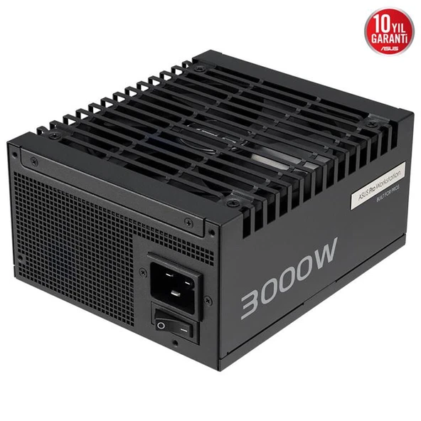 ASUS PRO WS PLATINUM PROFESYONELLER ICIN UST DUZEY VOLTAJ KARARLILIGI SAGLAR VE DORT EKRAN KARTINI DESTEKLEYEREK ZORLU YAPAY ZEKA YUKLERINE UYGUNDUR.