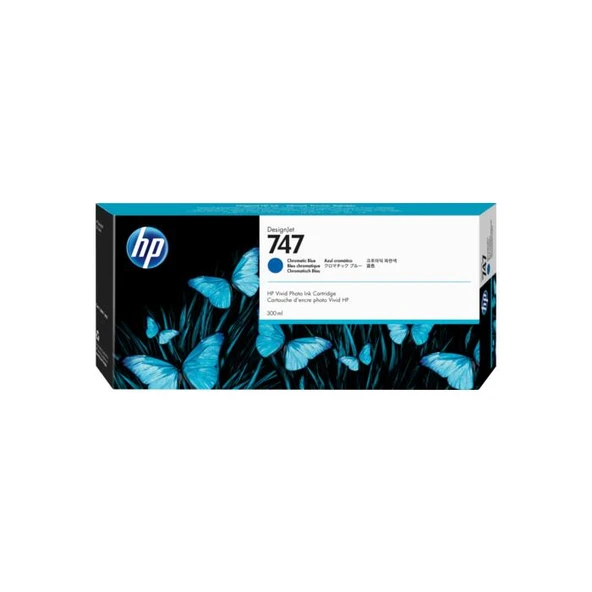 HP P2V85A (747) 300 ML KROMATIK MAVI GENIS FORMAT MÜREKKEP KARTUS ürün görseli 1