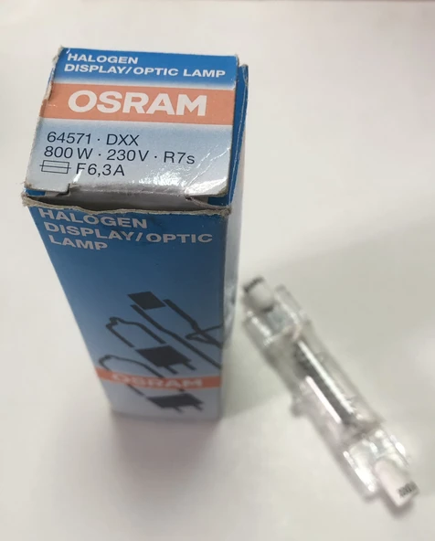 OSRAM HALOGEN DISPLAY/OPTIC 64571 DXX 800W R7s ürün görseli 1