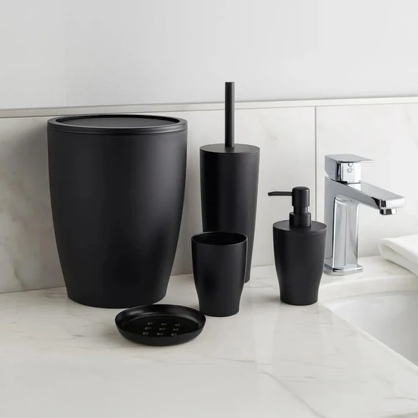 PURE BANYO SETI 5 LI SIYAH - Resim 2