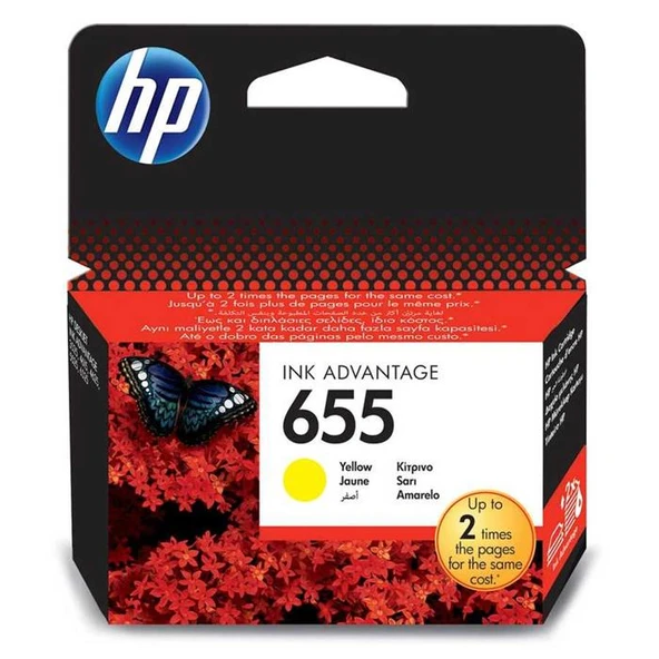 HP 655 CZ112AE Sarı Kartuş ürün görseli 1