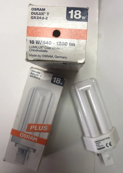 OSRAM DULUX T GX24d-2 PLUS18W/840 1200lm ürün görseli 1