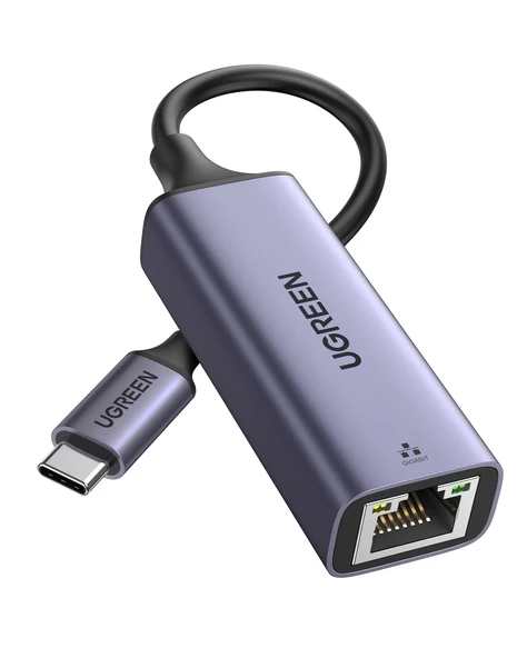 UGREEN USB Type-C to Ethernet RJ45 Dnüştürücü Adaptör, 50737 ürün görseli 1