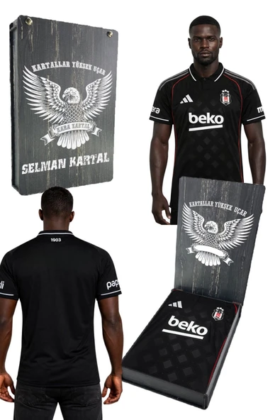 BEŞİKTAŞ LİSANSLI ADİDAS FORMA KİŞİYE ÖZEL TASARIM KUTU ürün görseli 1