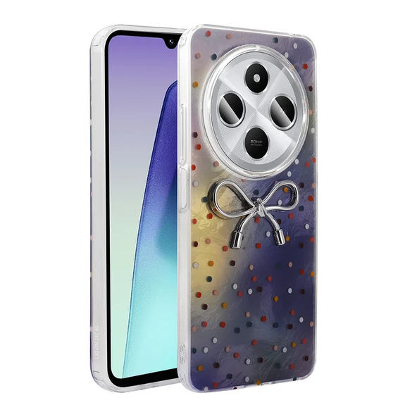 Redmi 14C 4G Kılıf Kamera Çıkıntılı Parlak Figürlü Shiny Happy Silikon Kapak ürün görseli 1