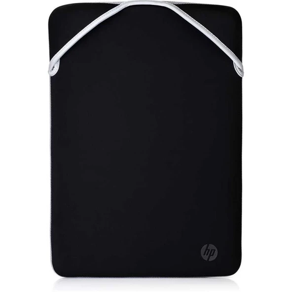 HP 2F2K5AA REVERSIBLE PROTECTIVE BLACK/SILVER 15.6 LAPTOP SLEEVE ürün görseli 1