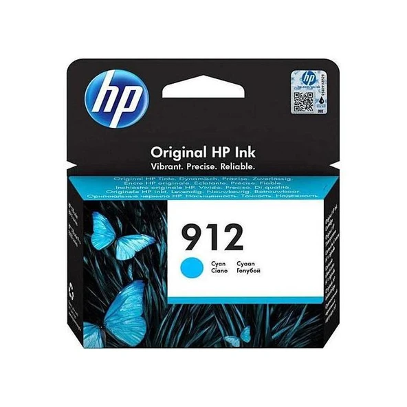 HP 912 3YL77AE Mavi Kartuş ürün görseli 1