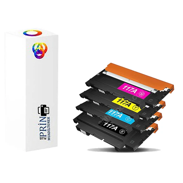 Hp Color Laser 150A Yazıcı Uyumlu Chipli 4renk Muadil Toner 117A 1100 Syf ürün görseli 1