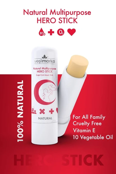 Cilt Bariyeri Onarıcı - Güçlendirici & Yatıştırma Etkili Çok Amaçlı Hero Stick - %100 Doğal ürün görseli 1