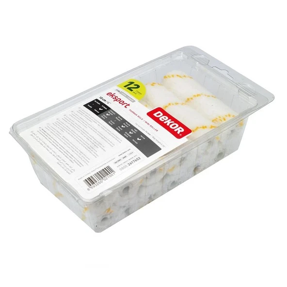 Dekor Export Saten Parmak Rulo Yedeği 10 cm - 12 Adet ürün görseli 1
