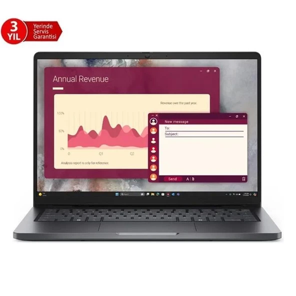 Dell Pro 14 Ultra7 255U-14-16G-512SSD-Dos BTO107_PC14250_UBU ürün görseli 1
