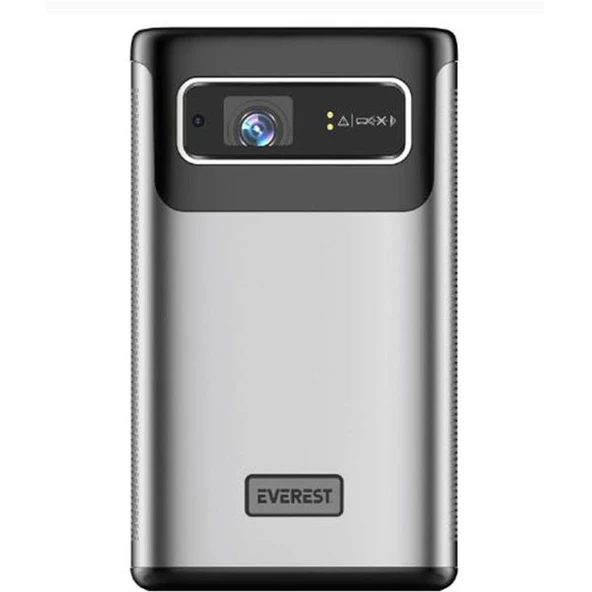 Everest PJ-DLP21 Gri 8000mAh Odaklamalı 960-540 4K 5400 Lümen Android 9.0 Dokunmatik DLP Projeksiyon ürün görseli 1