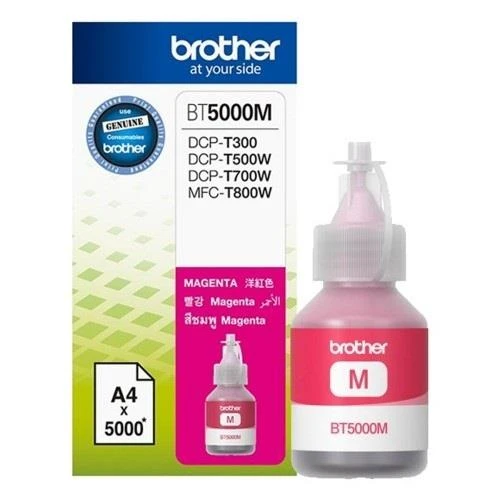 Brother BT5000M Magenta Kırmızı 5.000 Sayfa Şişe Mürekkep DCP-T300-310-500-510-700-710 MFC-T800 ürün görseli 1