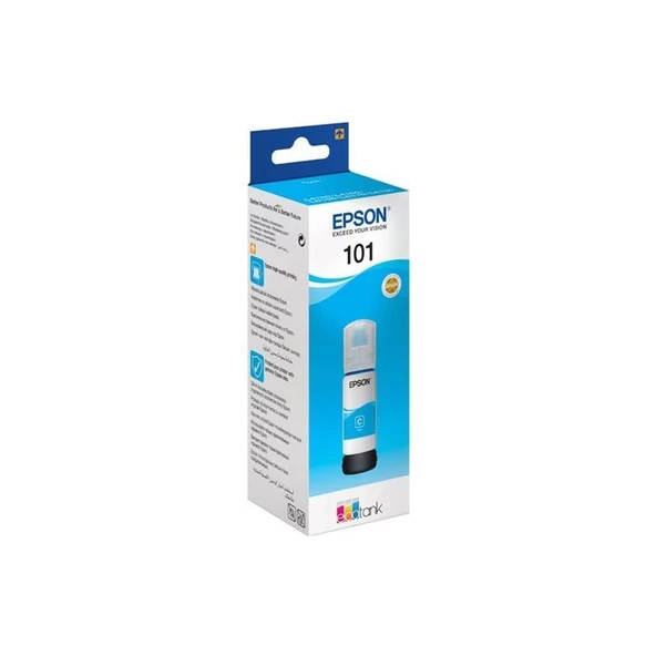 Epson 101 Cyan Mavi Şişe Mürekkep T03V24A L4150-4160-6160-6170-6190 ürün görseli 1
