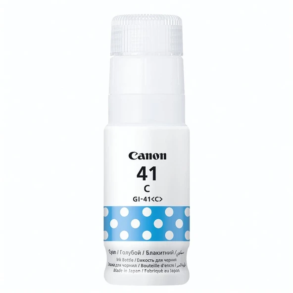 Canon GI-41C Cyan Mavi Şişe Mürekkep  G2420-G3420-G3430-G4470-G3470-G3480 ürün görseli 1