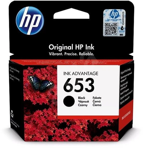 HP 653 Black Siyah Kartuş 3YM75AE ürün görseli 1