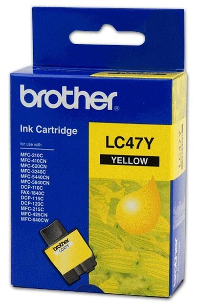 Brother LC-47Y Yellow Sarı 400 Sayfa Kartuş DCP-110-115 MFC-210-215-310-315 ürün görseli 1